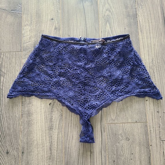 Floral Crochet Lace High Waist Lingerie - Picture 1 of 9